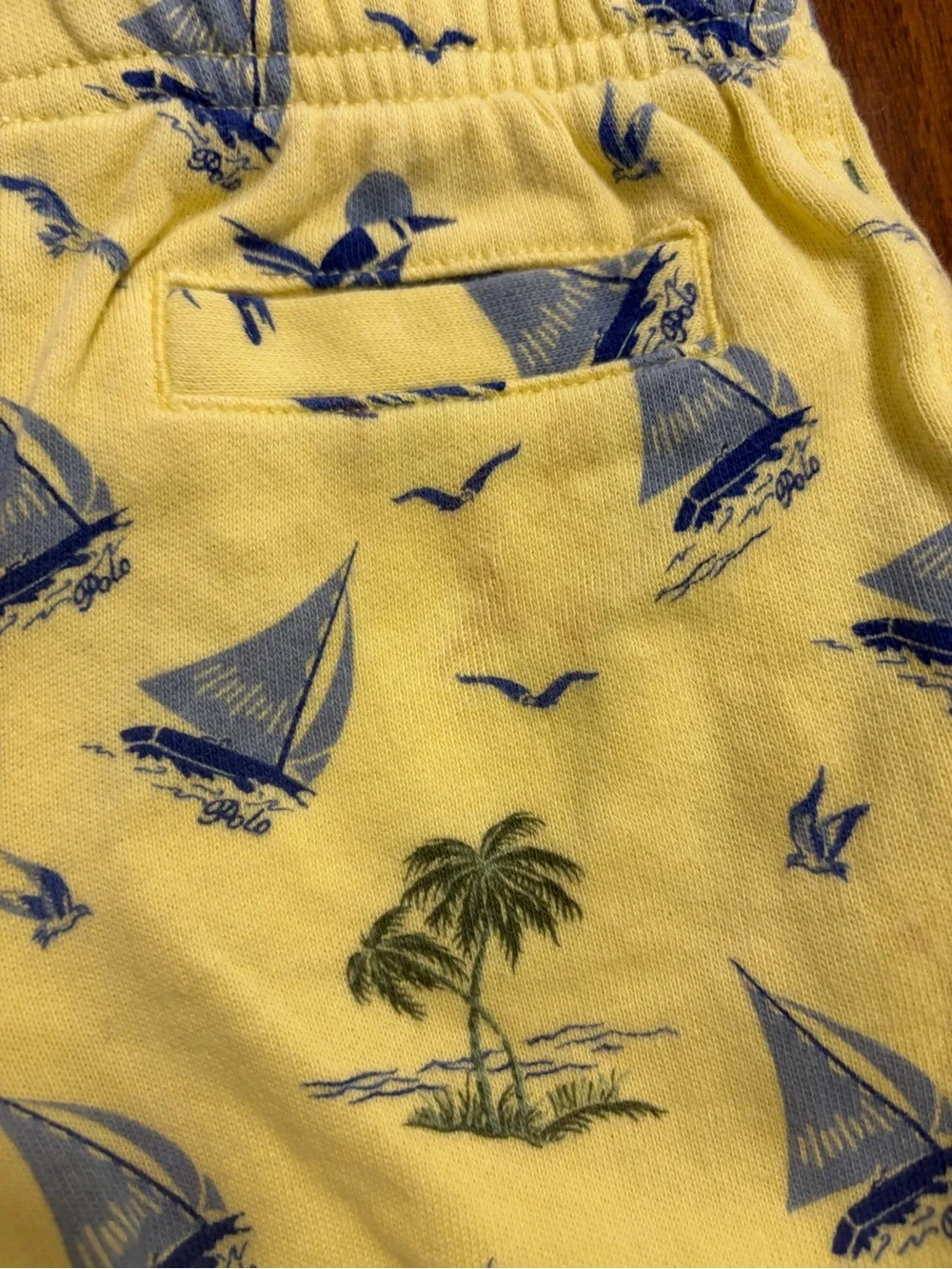 Ralph Lauren Yellow Nautical Sailboat Shorts